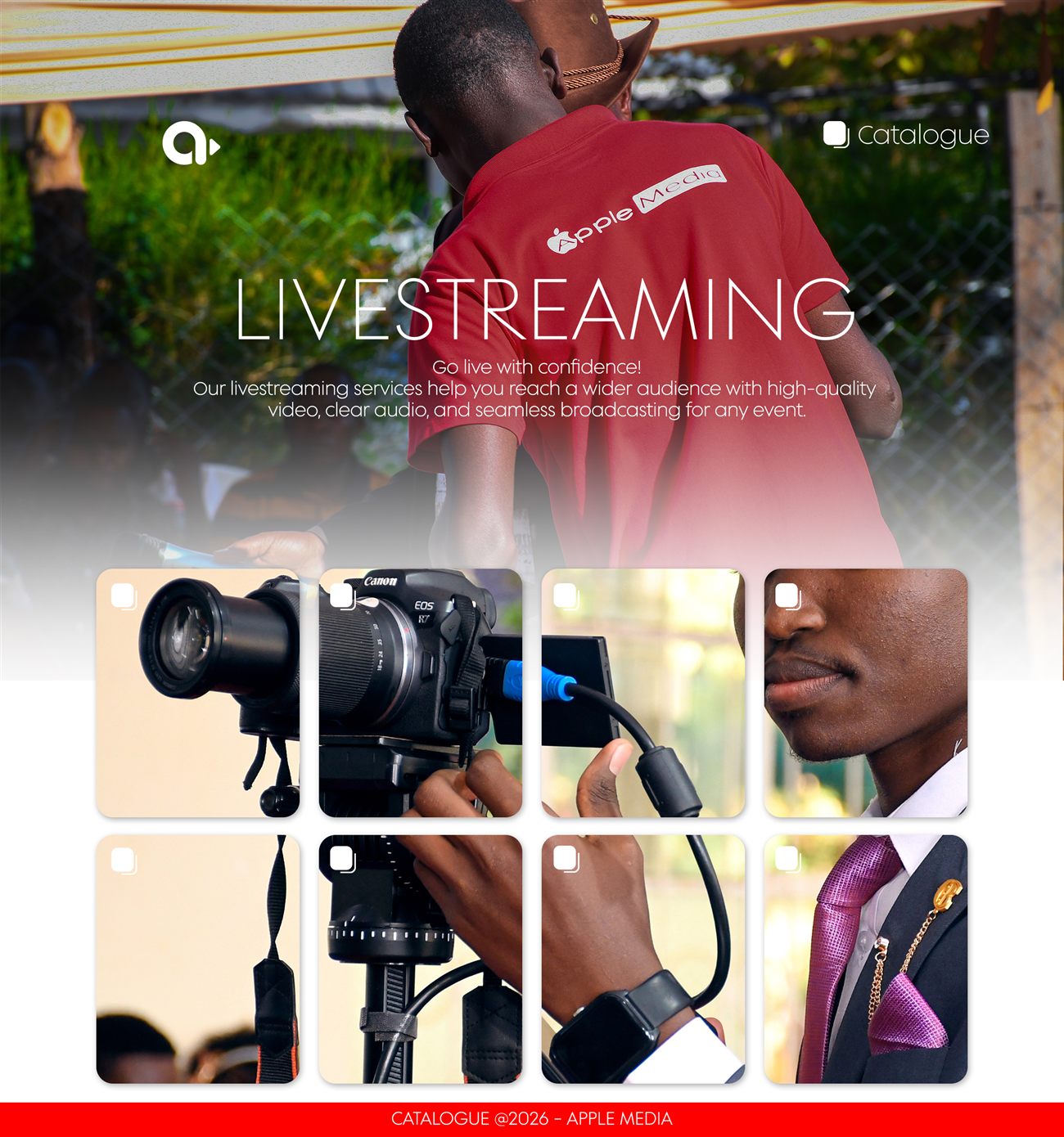 Apple Media Kenya livestreaming a live event
